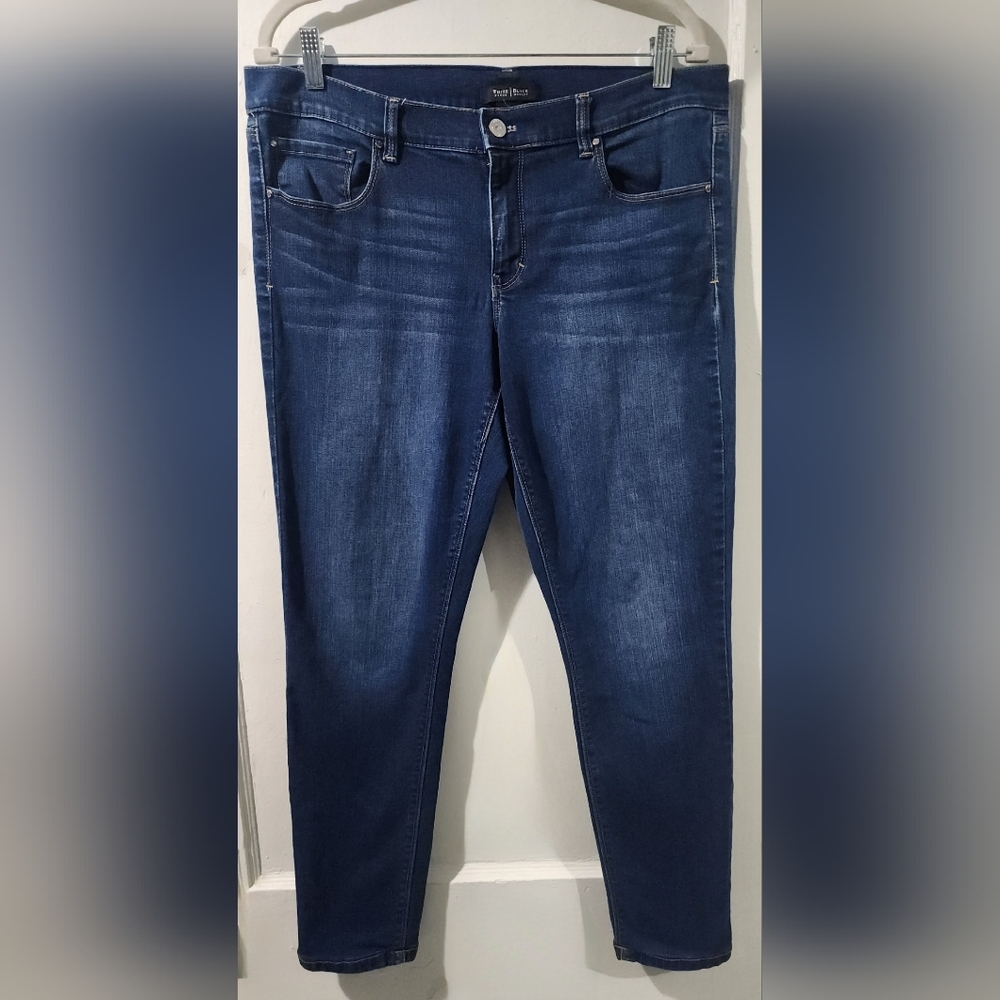 🌷White House Black Market Dark Blue Skinny Jeans🌷size:14